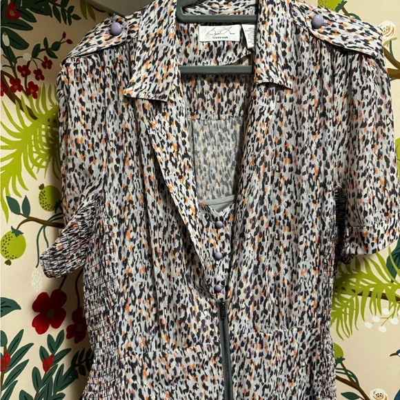 Byron Lars Tropical Reef Belted Sheath Shirt Dress - Picture 4 of 12